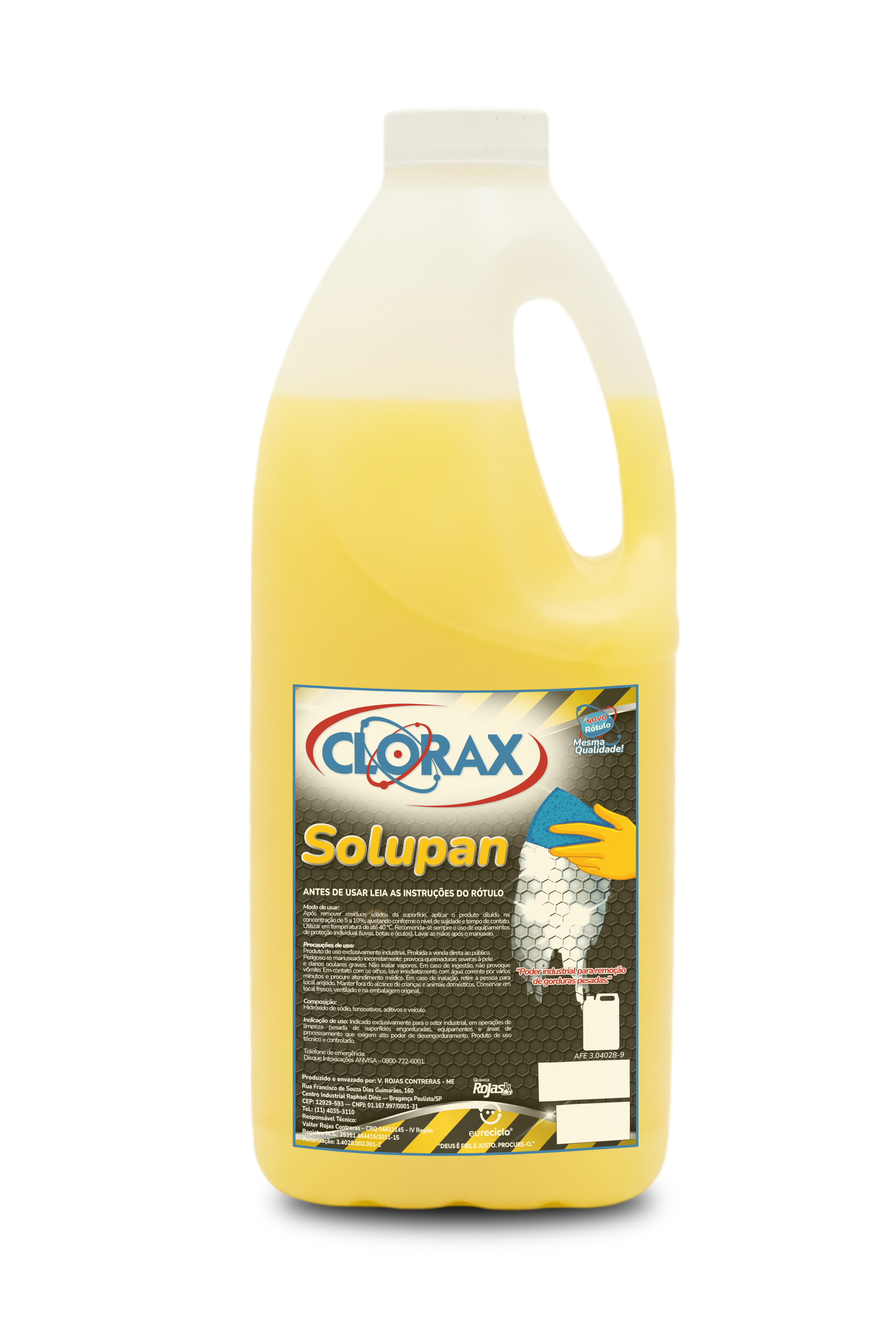 Garrafa de 2L do produto Solupam
